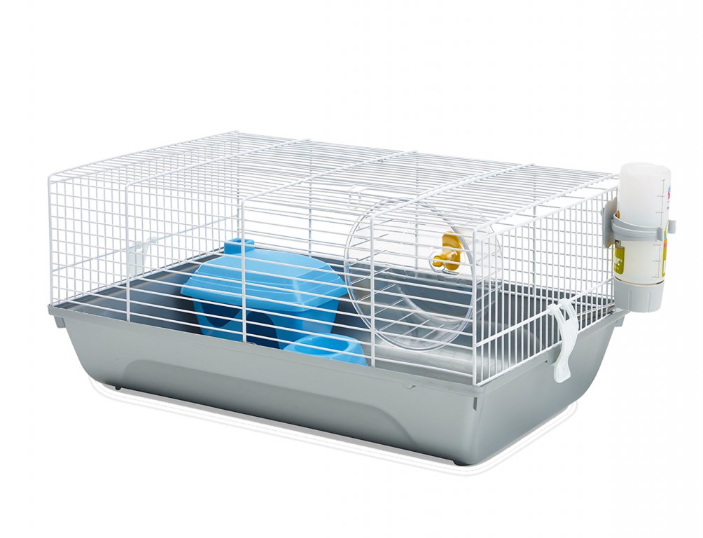 Cage hamster Home Martha blanc-gris 46-5x29-5x21cm