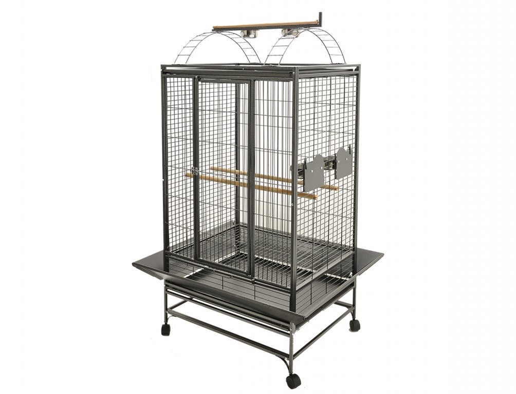 Cage perroquet Evita2gris martel.97x82x172cmM 2box