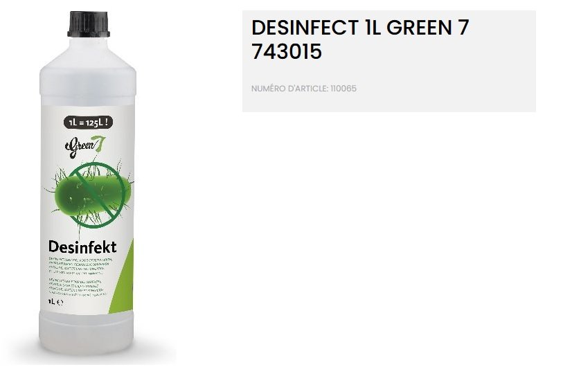DESINFECT 1L GREEN 7 743015