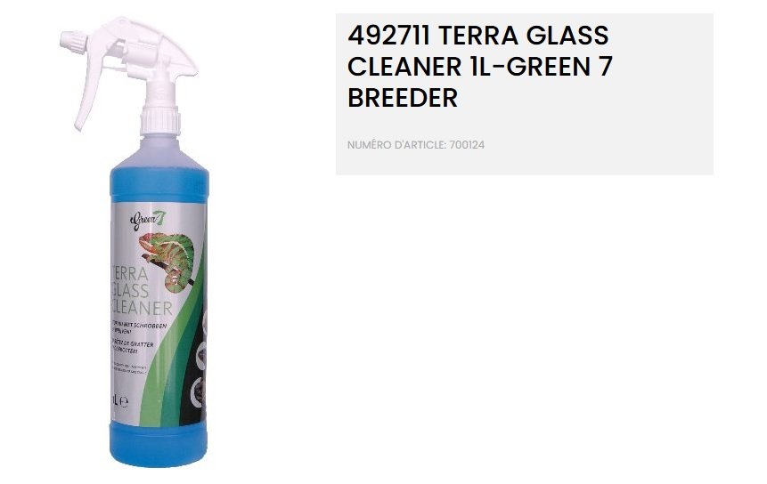 492711 TERRA GLASS CLEANER 1L-GREEN 7 BREEDER