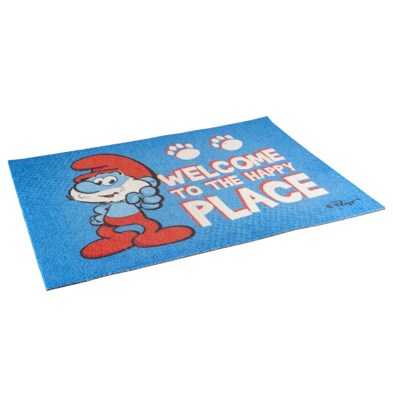 Grote Smurf vloermat 60x40x0,6cm