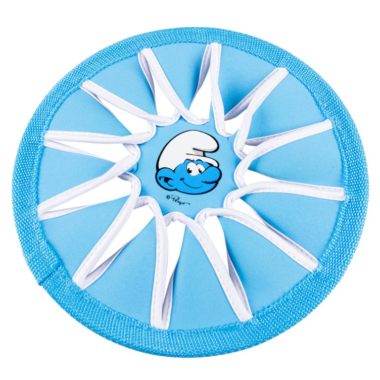 Potige smurf frisbee 24,5x24,5x1cm blauw